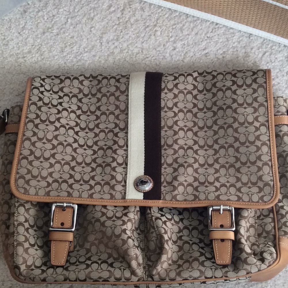 Coach little C messenger bag.